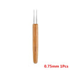 Wooden Handle Dreadlock Crochet Hook for Hair Styling