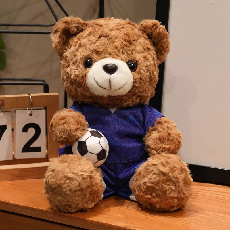 Kawaii Football Bear Plush Toy