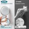 Comparison showing a suction cup soap dish holder with a removable tray offering no damage to the wall and no waiting compare