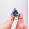 7-Piece Chakra Crystal Pyramid Set with Wooden Base