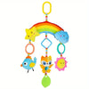 Rainbow Plush Car Hanging Toy with Jingle Bell