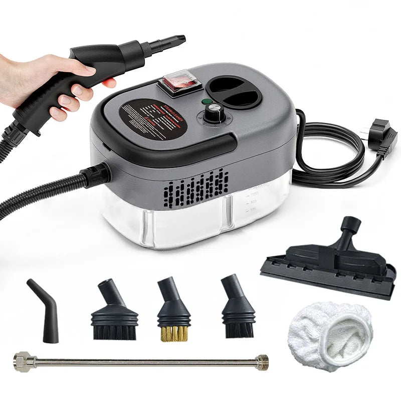 2500W High-Pressure Steam Cleaner with Multi-Surface Attachments