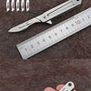 Compact Stainless Steel Folding Knife with Keychain