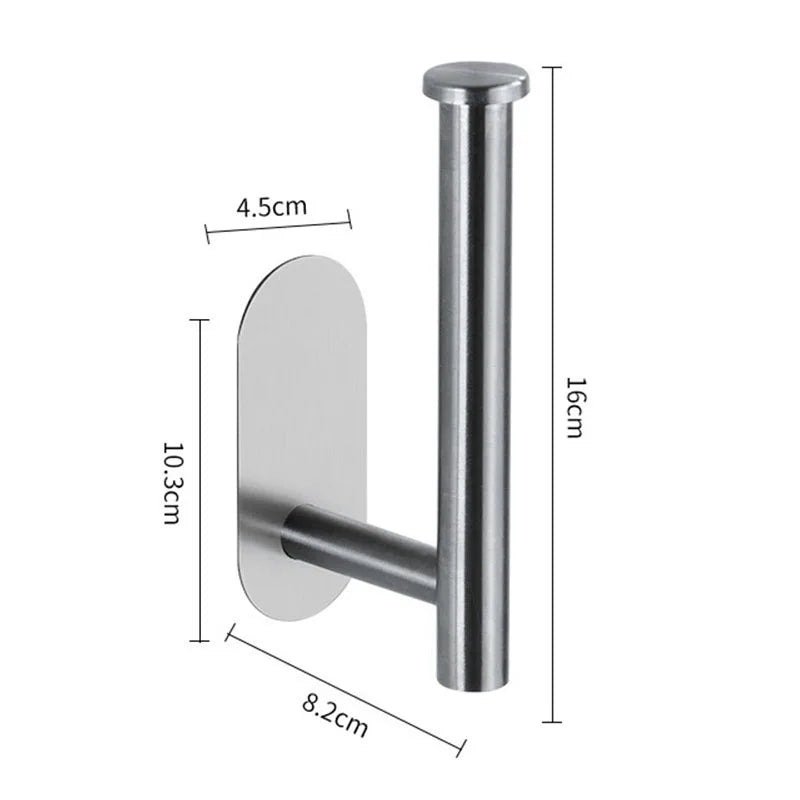 Stainless Steel Self-Adhesive Toilet Paper Holder