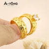 Elegant Gold-Plated Zirconia Stackable Rings
