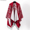 Men's Vintage Fringe Cape Coat