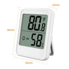 Digital Temperature and Humidity Monitor with Stand, Magnet, and Wall Mount