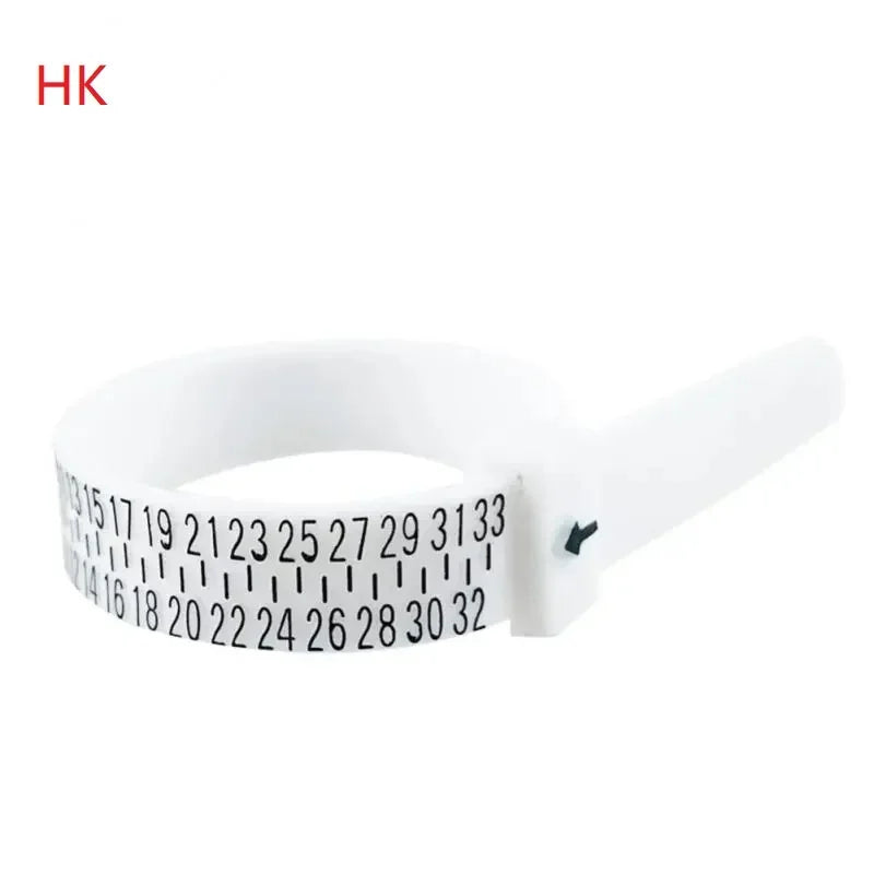 Universal Ring Sizer Gauge – Adjustable Plastic Finger Measuring Tool