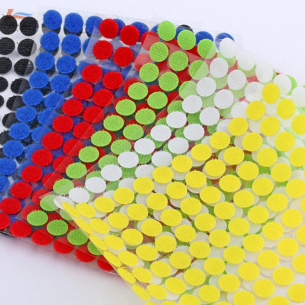 Self-Adhesive Hook & Loop Dots (100 Pairs)