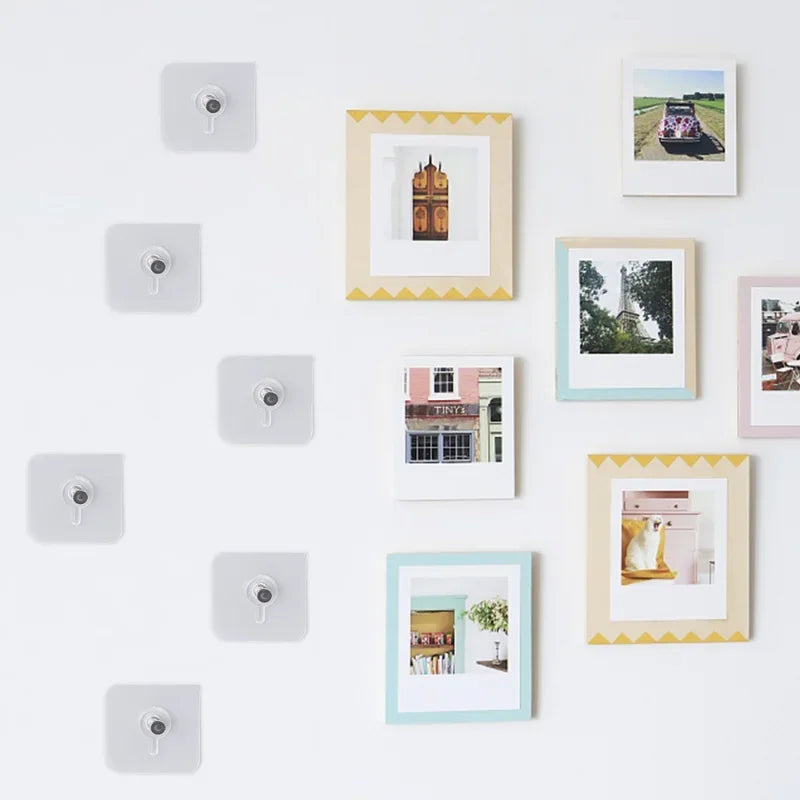 Adhesive Wall Hooks for Hanging Pictures and Decor