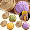 Dumpling Squishy Toy with Mini Steamer Basket