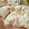 Washed Microfiber Duvet Cover Set with Pillowcases