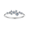 Stackable Moissanite Cluster Ring