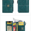 Vintage RFID-Blocking Tri-Fold Wallet with Ample Storage