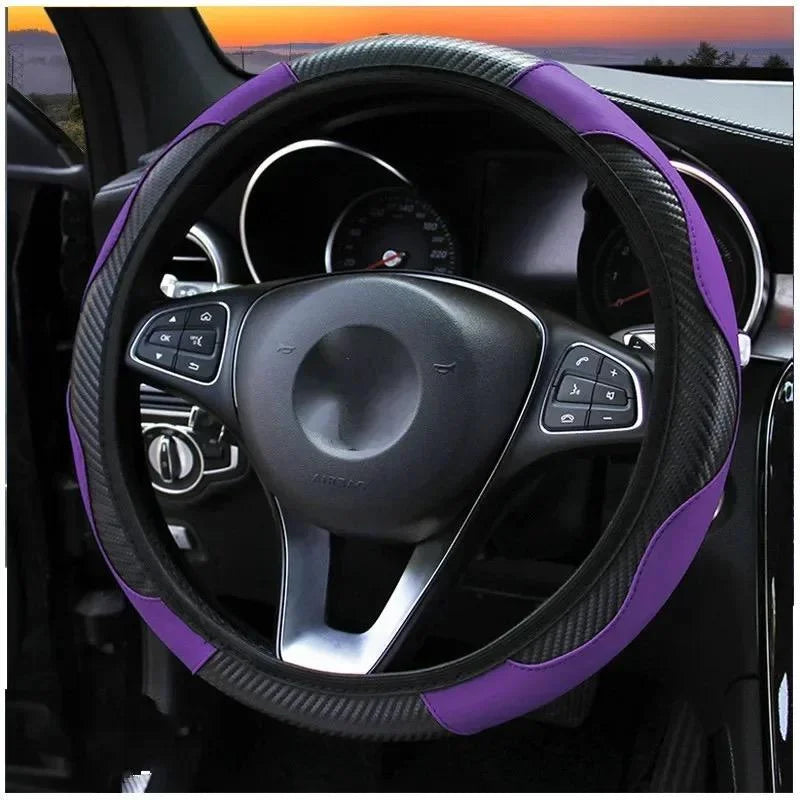 Funda para Volante de PU Resistente al Deslizamiento y Transpirable