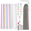 Multicolor Tunisian Afghan Crochet Hook Set (11 Sizes, 2–8 mm)