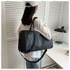 Crocodile Grain Large Capacity Travel Duffle Bag