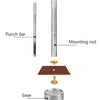 Metal Double Cap Rivets with Setting Tool Kit for Leathercraft & Repairs