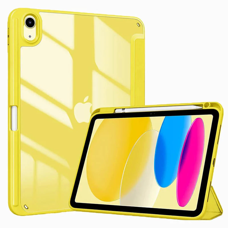 Slim Hybrid iPad Case with Pencil Holder and Tri-Fold Stand