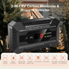 Black 2-in-1 RV Carbon Monoxide and Propane Gas Detector with LED display features