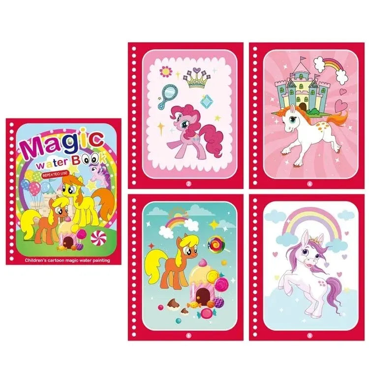 Reusable Magic Water Drawing Book for Kids