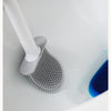 Silicone Toilet Brush with Wall-Mount Holder