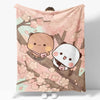 Cozy Cartoon Flannel Throw Blanket for Kids and Sofa