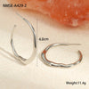 Large Hammered Gold Hoop Earrings