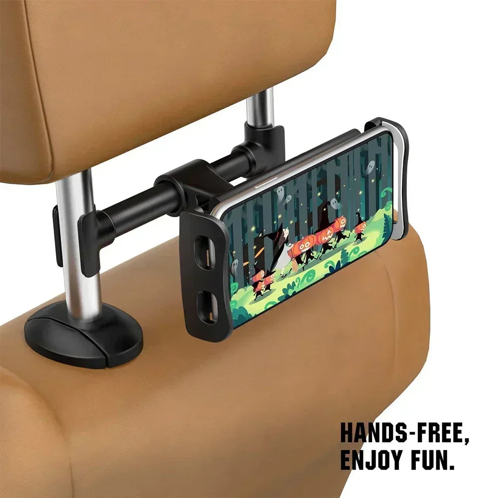 360° Universal Car Headrest Tablet &amp; Phone Mount