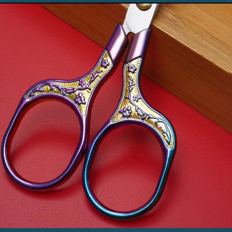 Vintage Stainless Steel Sewing Scissors for Fabric and Embroidery