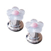 Floral Toilet Flush Button – Manicure-Friendly and Easy to Use