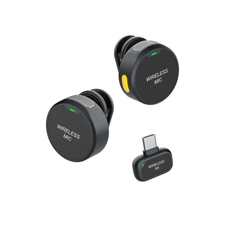 2.4 GHz Wireless Lavalier Microphone System for iPhone and Android