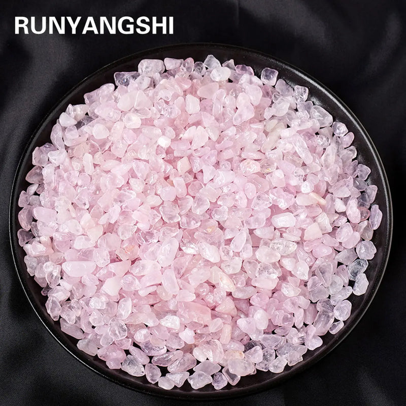 Natural Rose Quartz Crystal Gravel