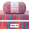 Combed Cotton Blend Gradient Yarn – 4-Ply, 50g Balls