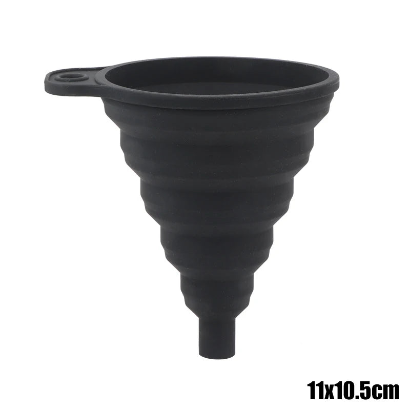 Collapsible Silicone Funnel for Engine Oil and Washer Fluid