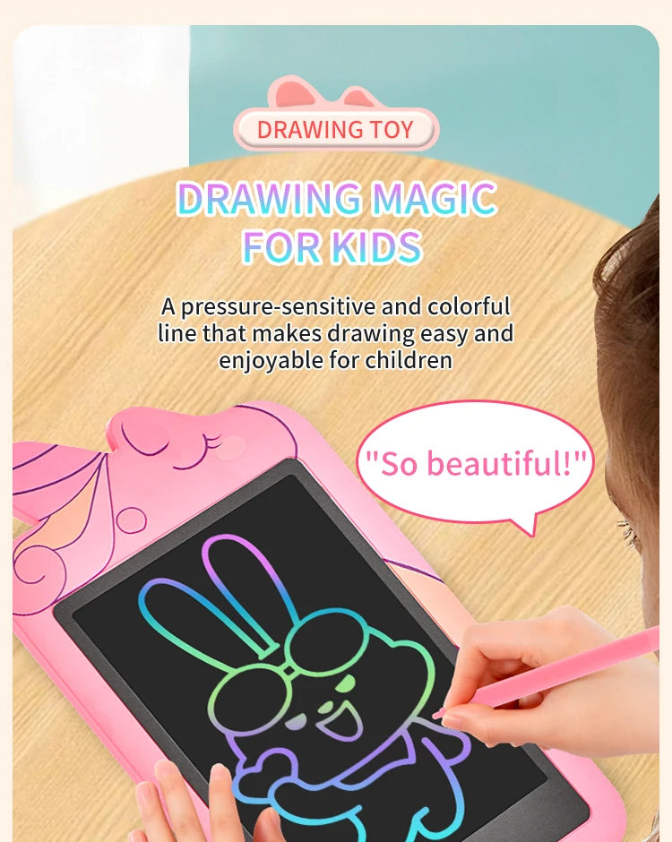 10.8-Inch Unicorn LCD Writing Tablet for Kids