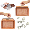 Wooden Money Saving Box with Goal Tracker