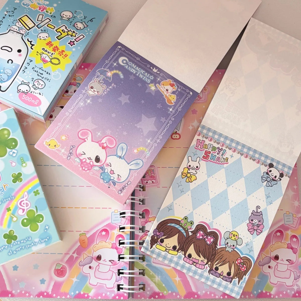 Vintage Japanese Showa Style Memo Pads – 70 Sheets Each