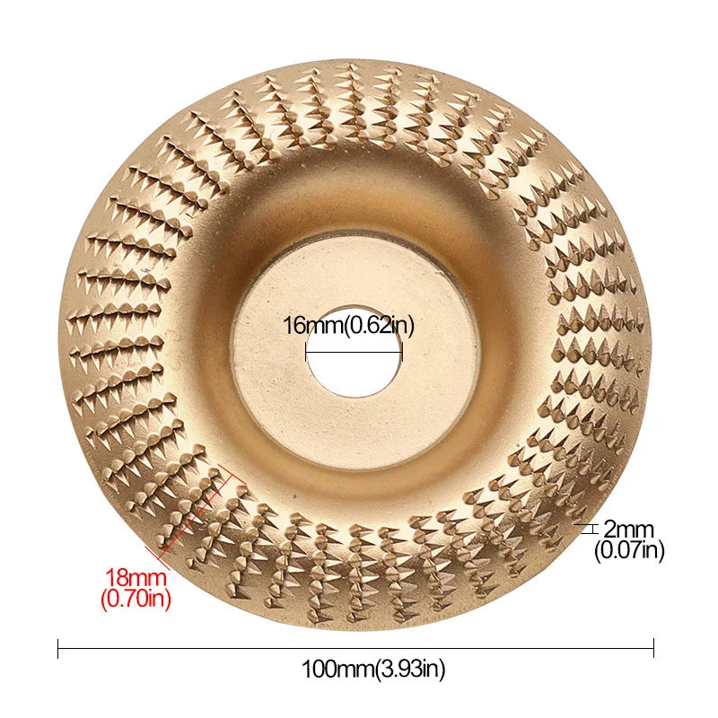 4-Inch Woodworking Sanding Shaping Disc for Angle Grinder
