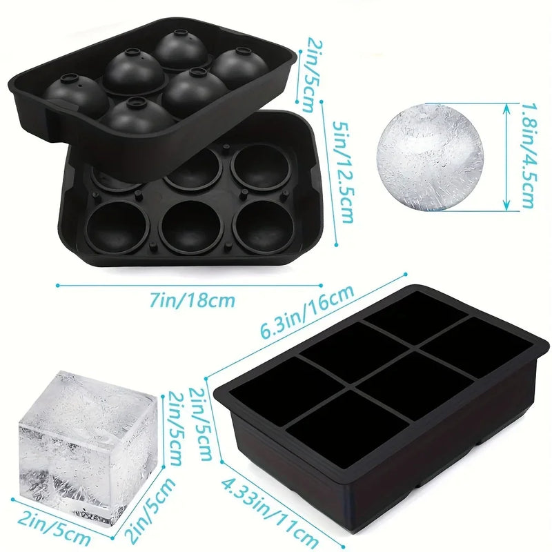 6-Grid Silicone Ice Cube Mold