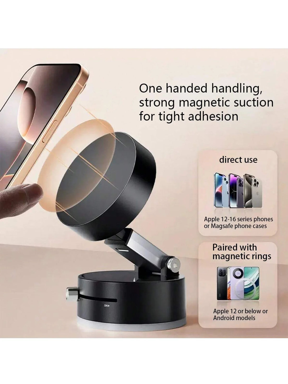 Foldable Magnetic Phone Holder for Car & Desk