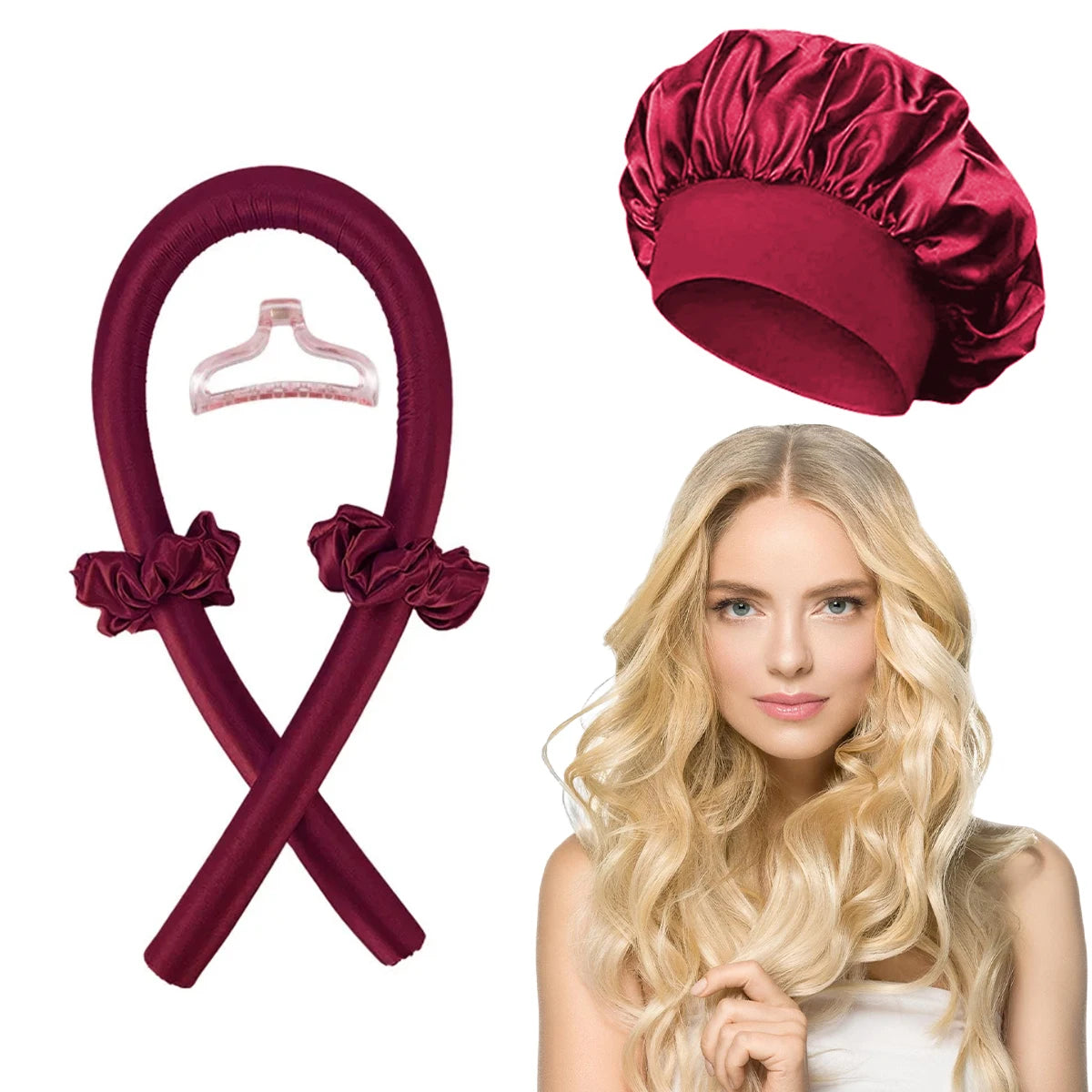 Heatless Curling Rod Headband Set