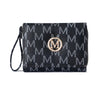 Multi-Color Letter Pattern Zipper Wallet