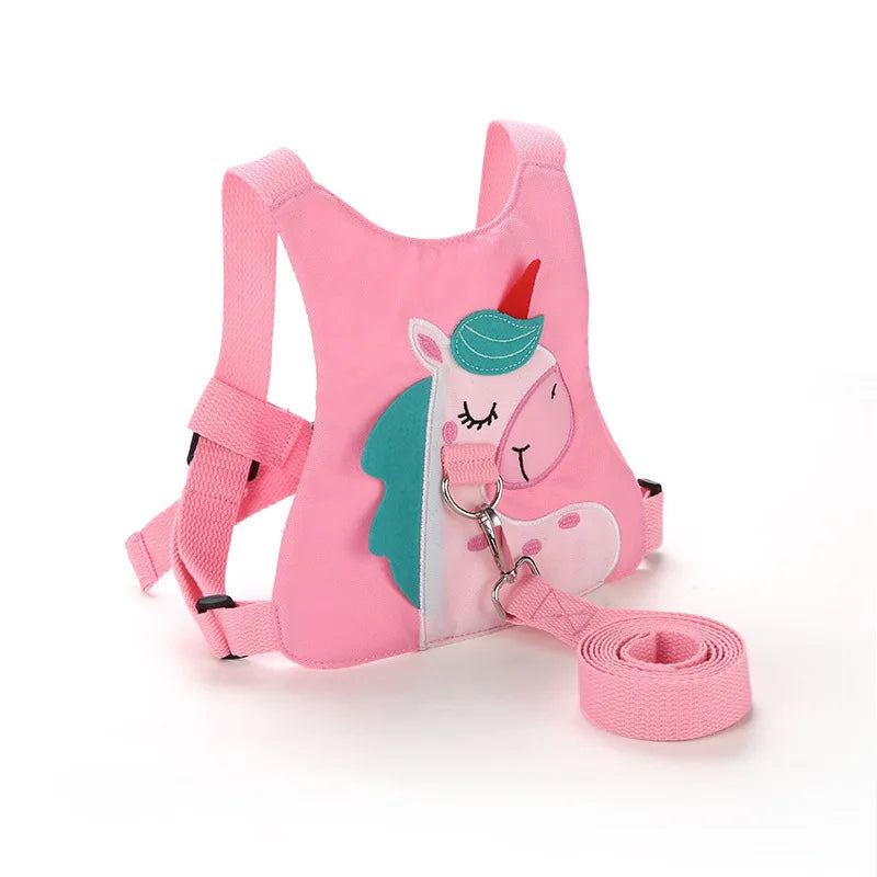 Toddler Safety Harness with Cute Backpack and Parent Wristband