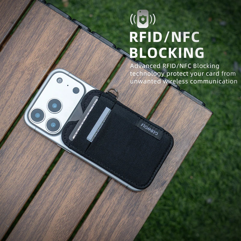 Minimalist Nylon Card Holder with RFID Protection