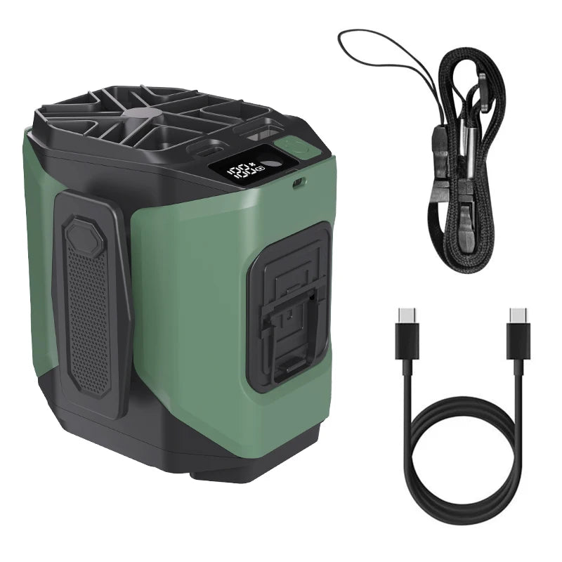 Portable Waist Fan with 10,000mAh Power Bank