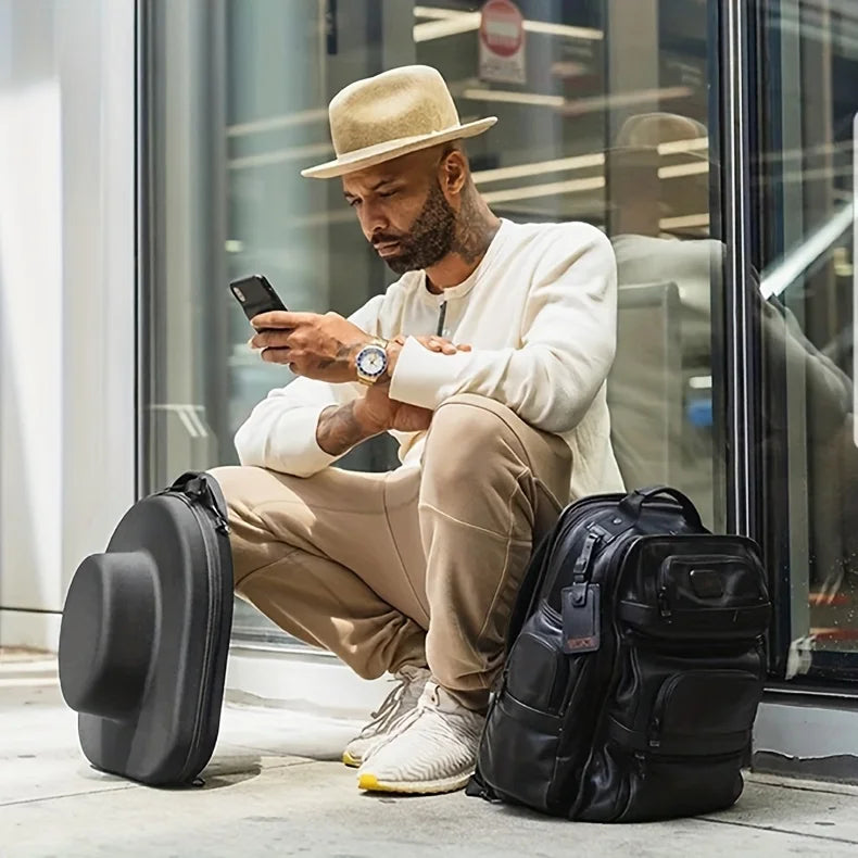 EVA Hard Shell Hat Case with Waterproof Zipper