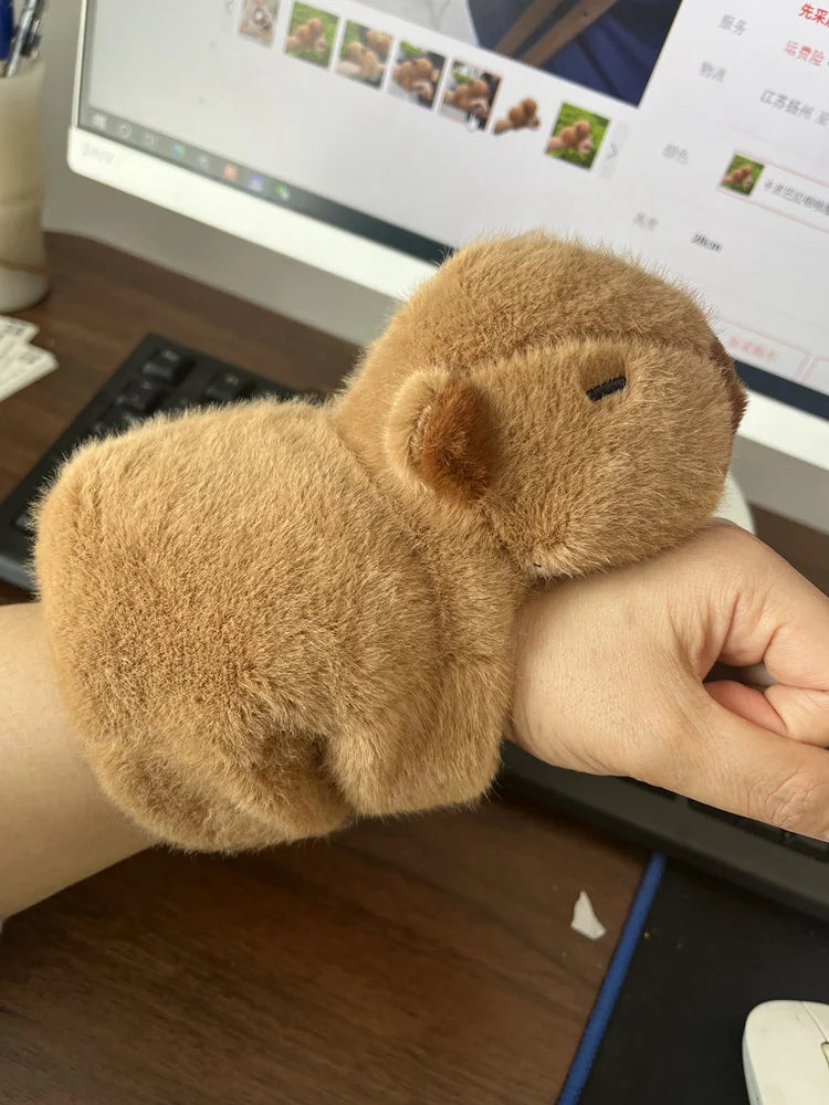 Capybara Plush Snap Bracelet Wristband