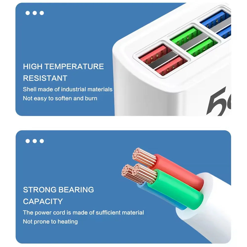 5-Port USB Desktop Charging Station