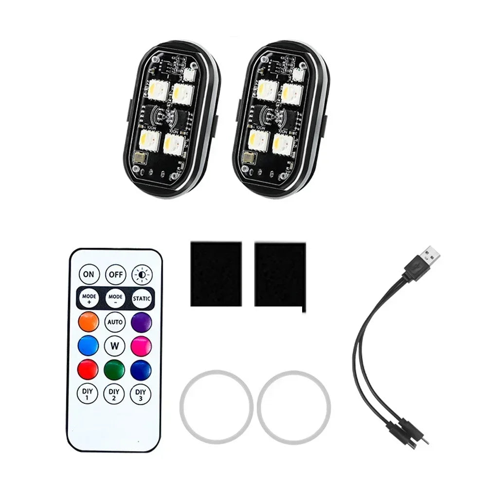 RGB LED Strobe Light with USB Charging